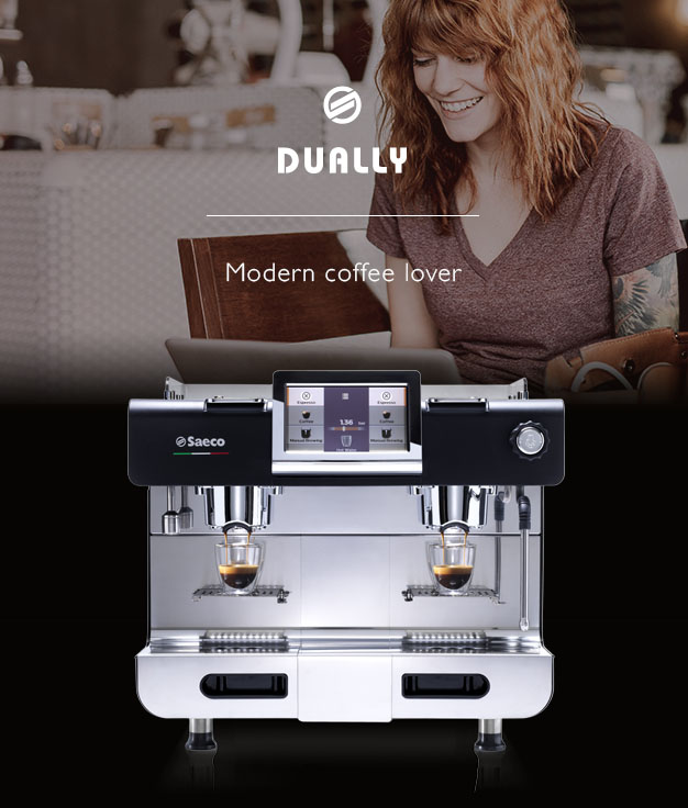 Dually. Modern coffee lover.